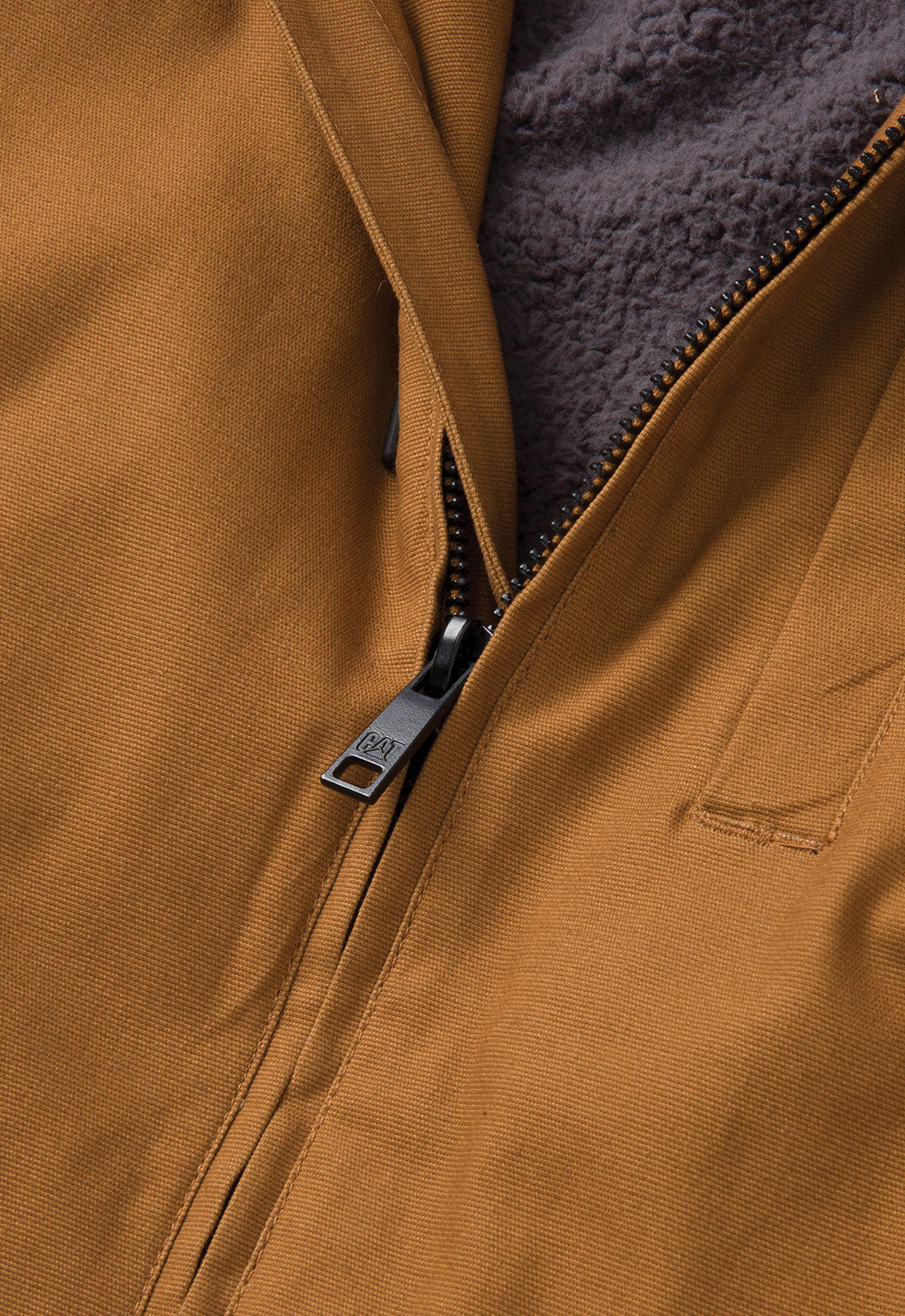 Hooded Sherpa Lined Jacket
