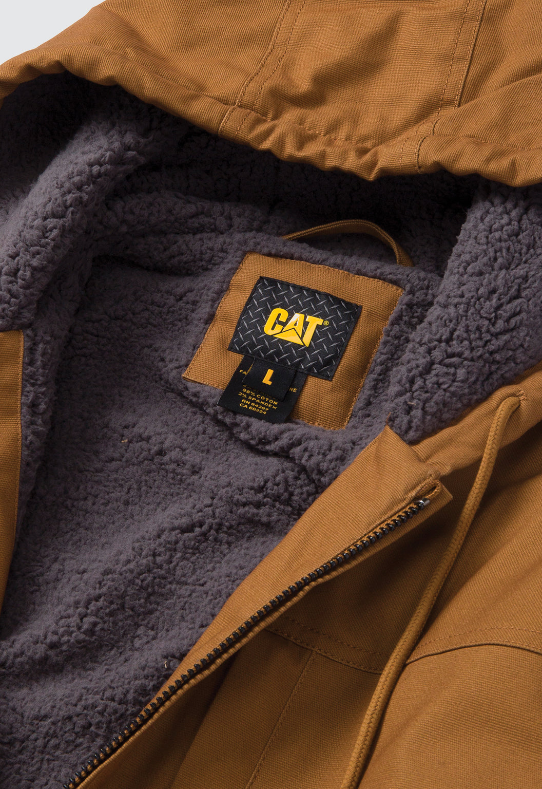 Hooded Sherpa Lined Jacket