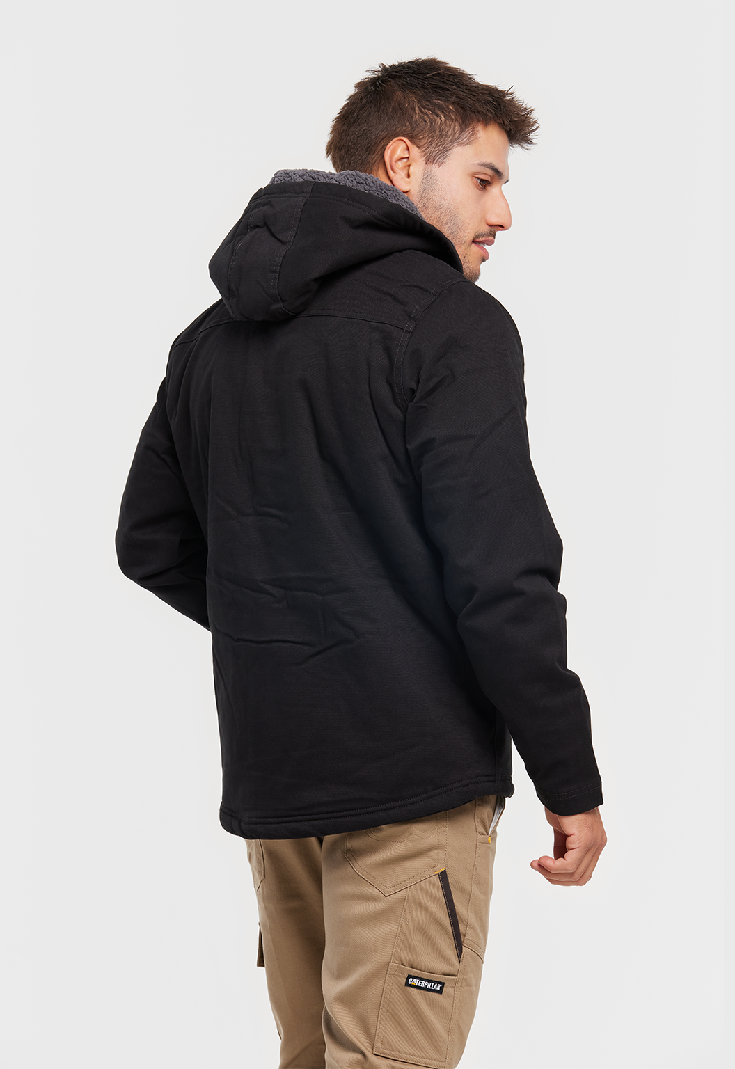 Hooded Sherpa Lined Jacket