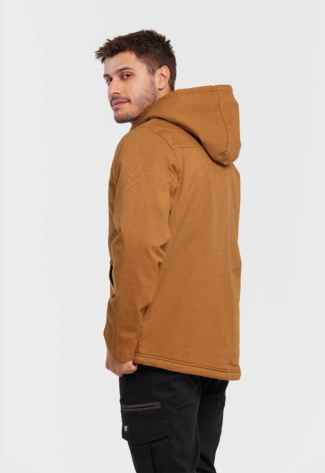 Hooded Sherpa Lined Jacket