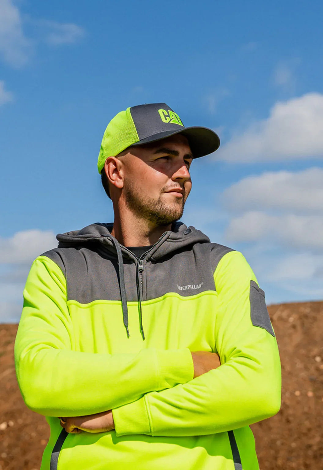 Hi-Vis Mesh Cap | CAT Workwear Australia