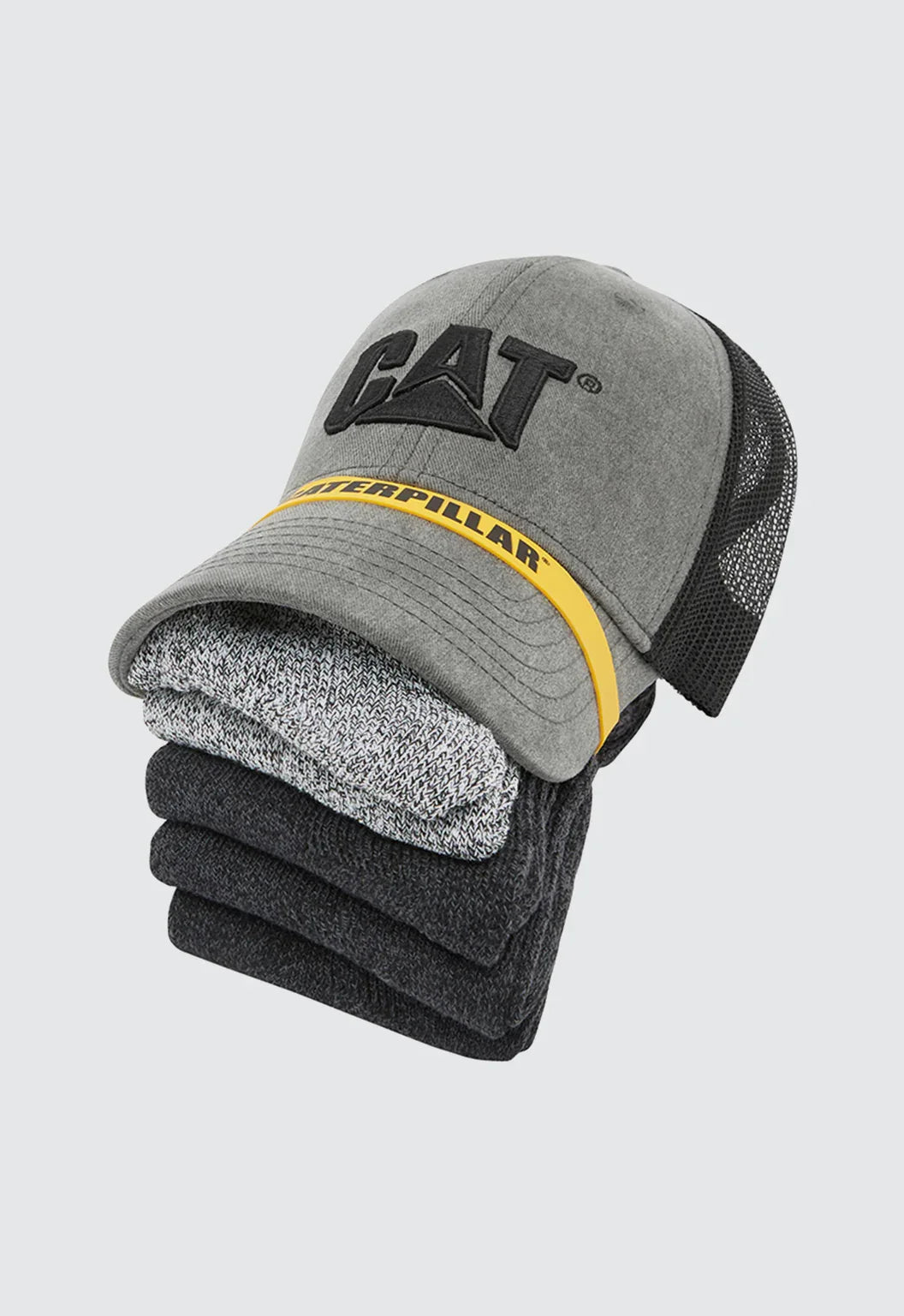 Logo Cap/5 Sock Bundle | CAT Workwear Australia