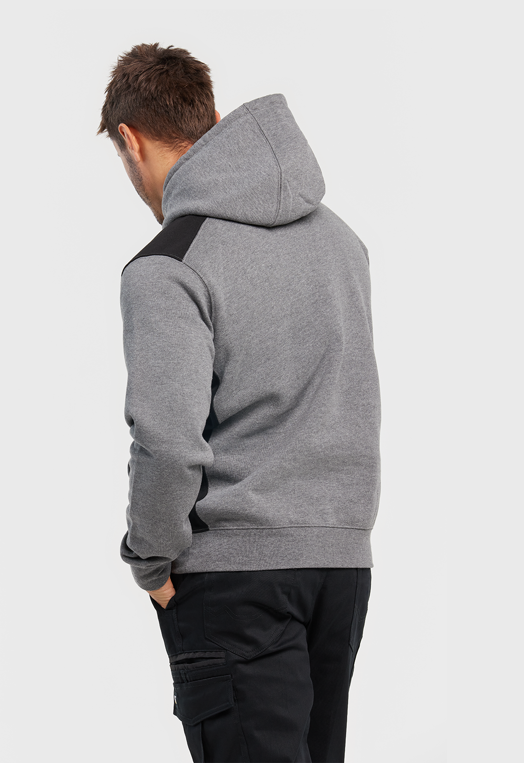 Logo Panel Hooded Sweatshirt
