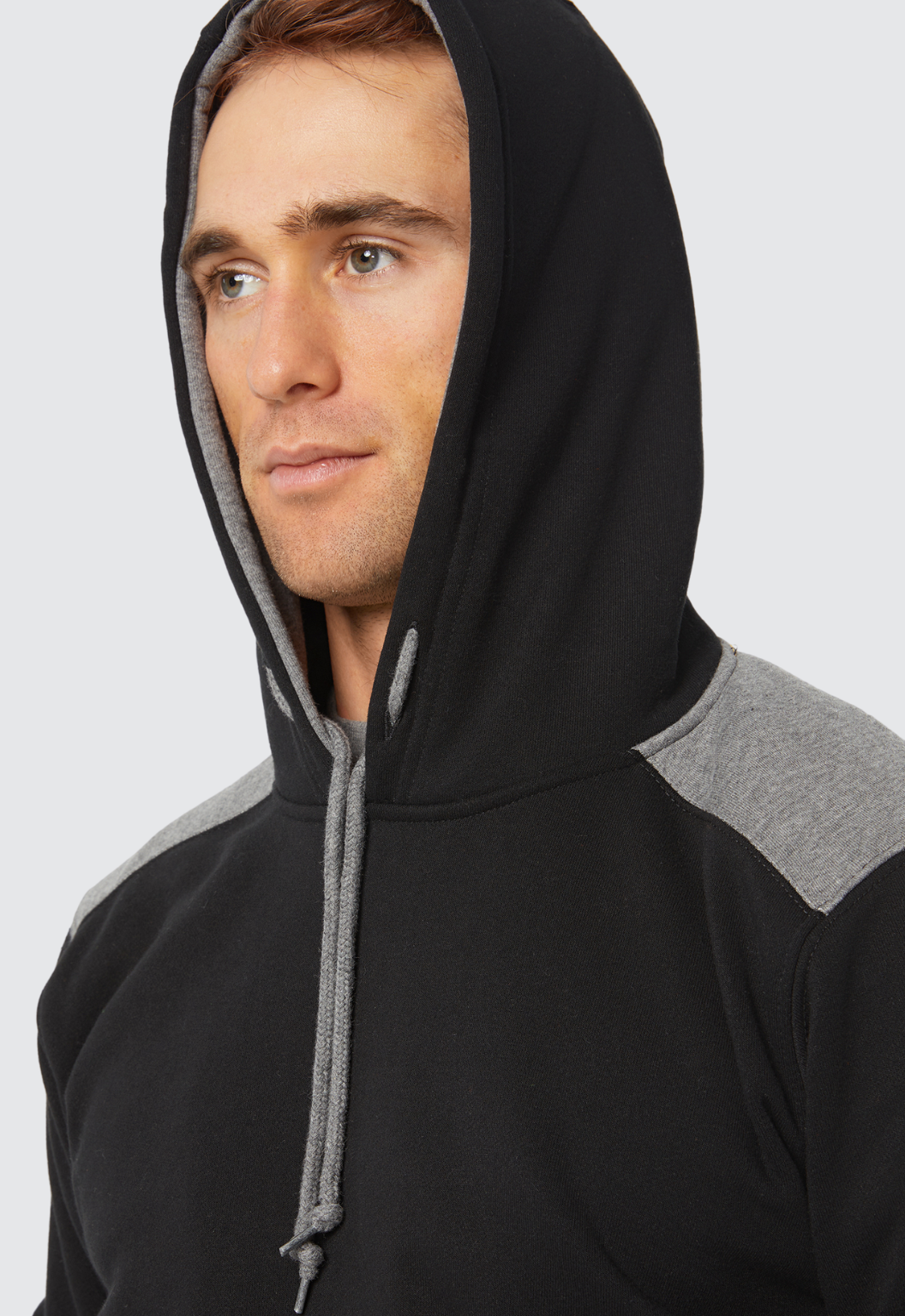 Logo Panel Hooded Sweatshirt