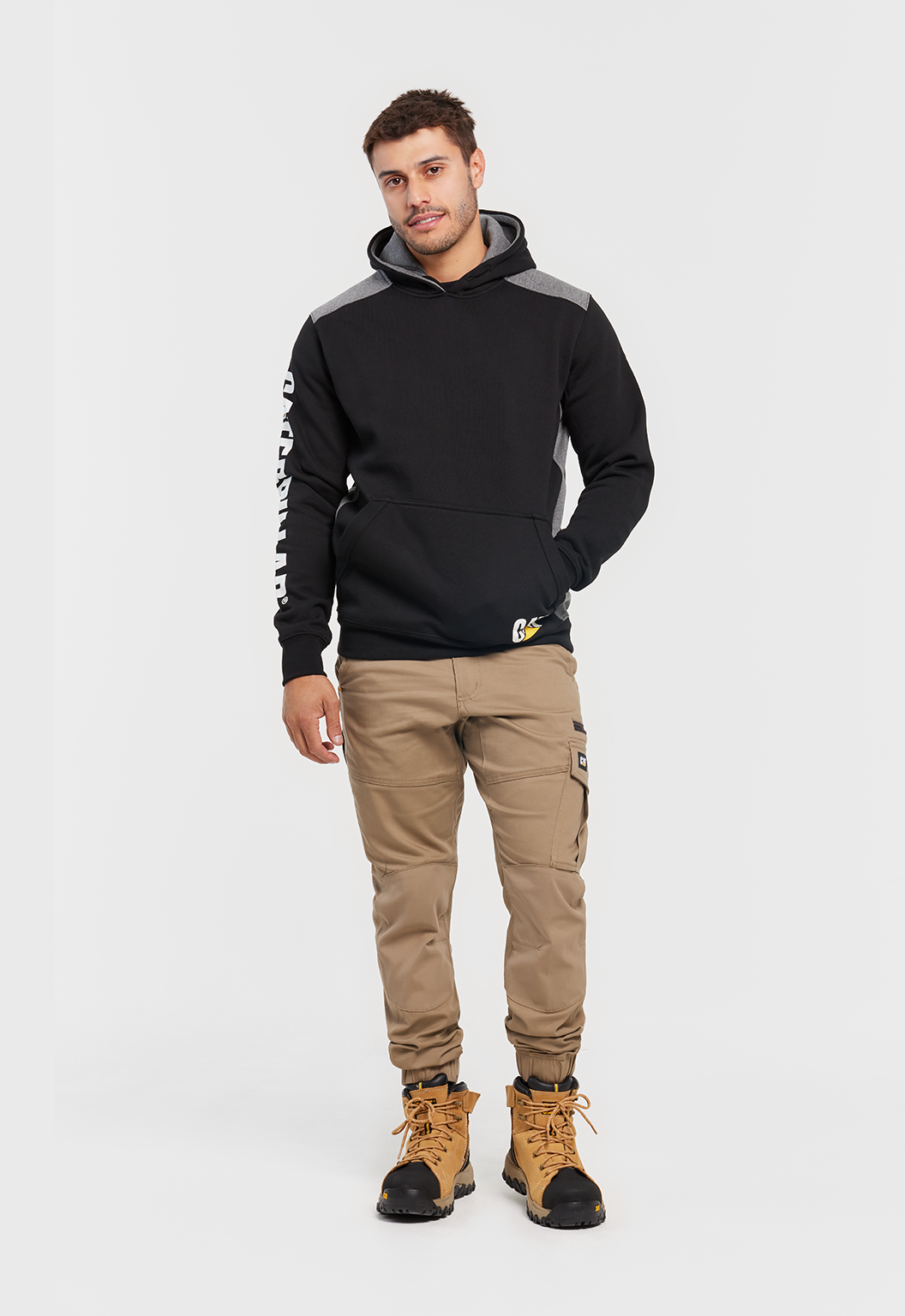 Logo Panel Hooded Sweatshirt