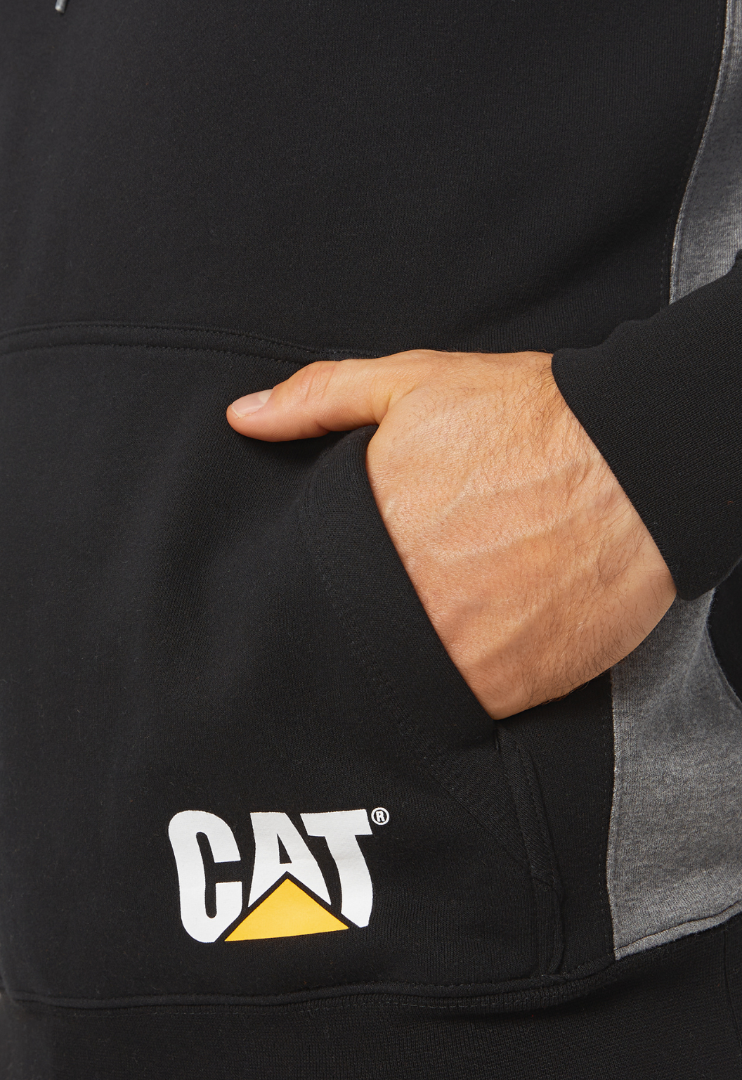 Logo Panel Hooded Sweatshirt
