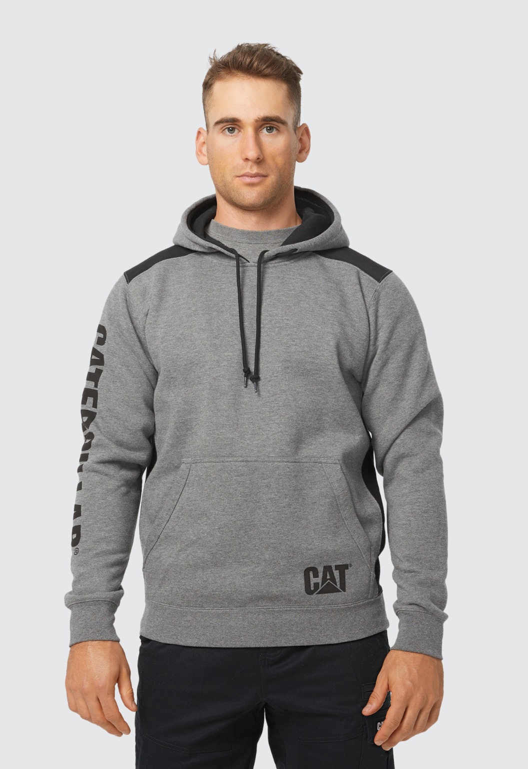 Logo Panel Hooded Sweatshirt