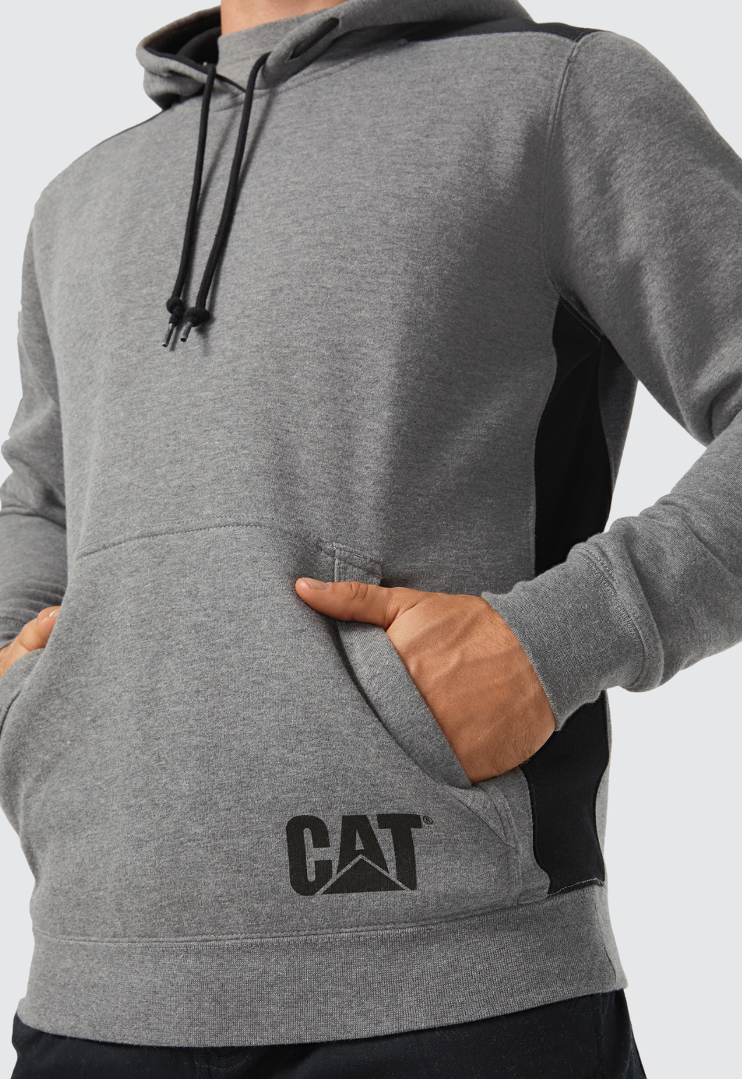 Logo Panel Hooded Sweatshirt