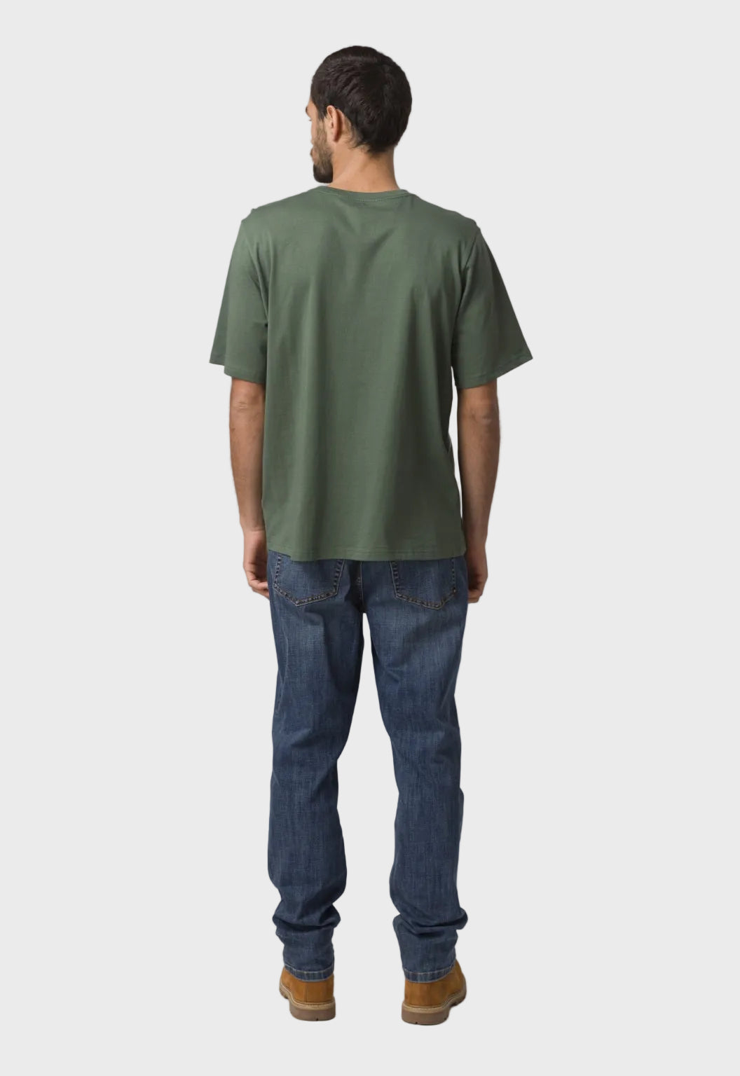Solid Pocket Label Tee - Duck Green