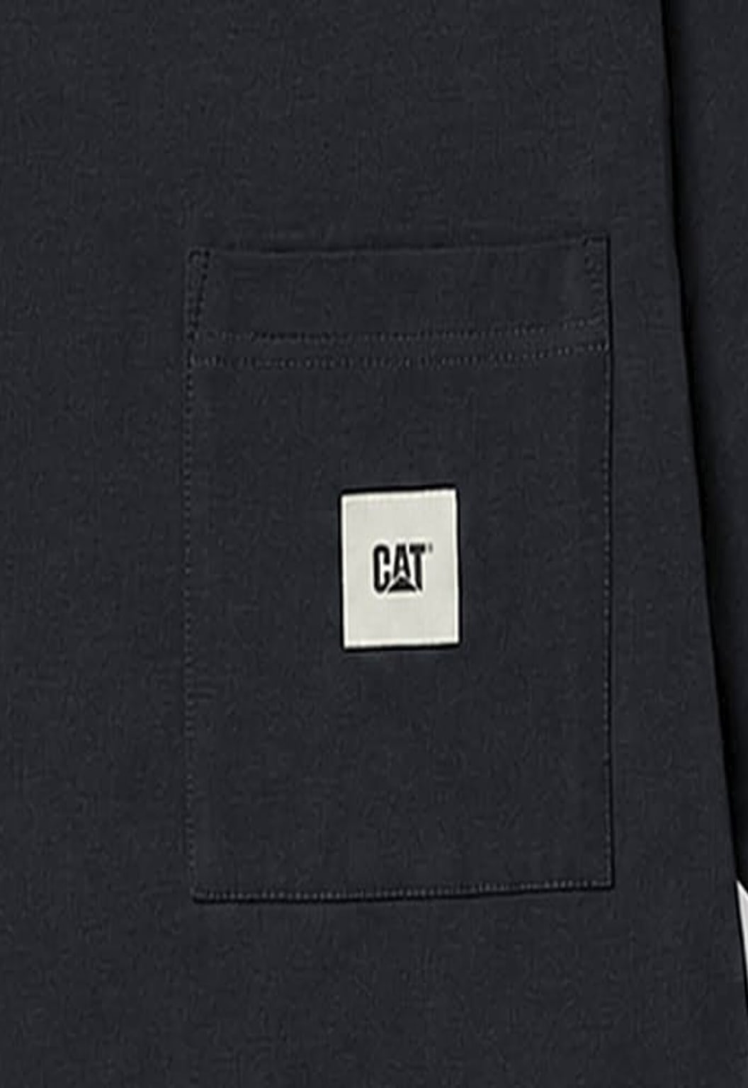 Solid Pocket Label Tee - Pitch Black