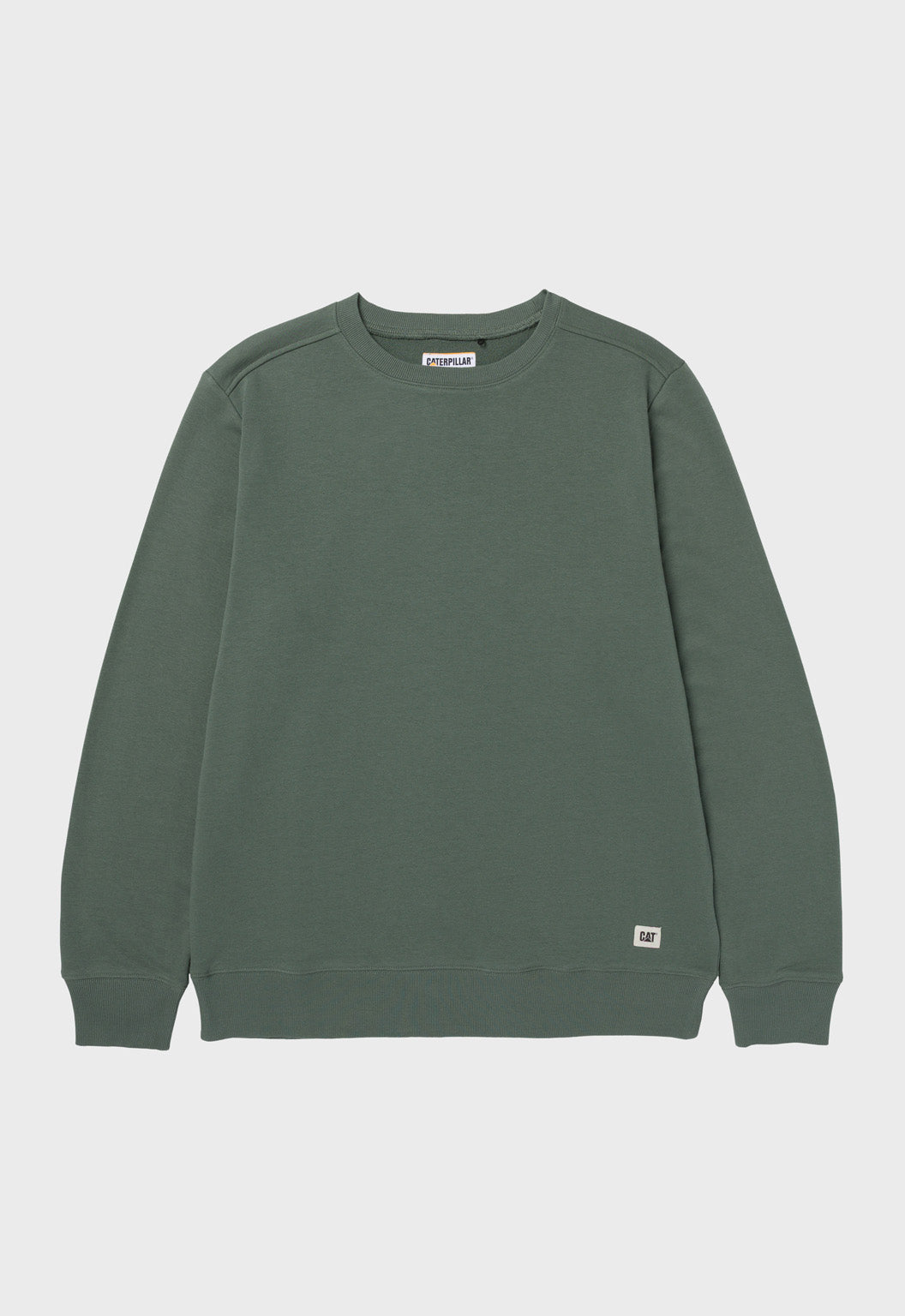 CAT Patch French Terry Crewneck - Duck Green