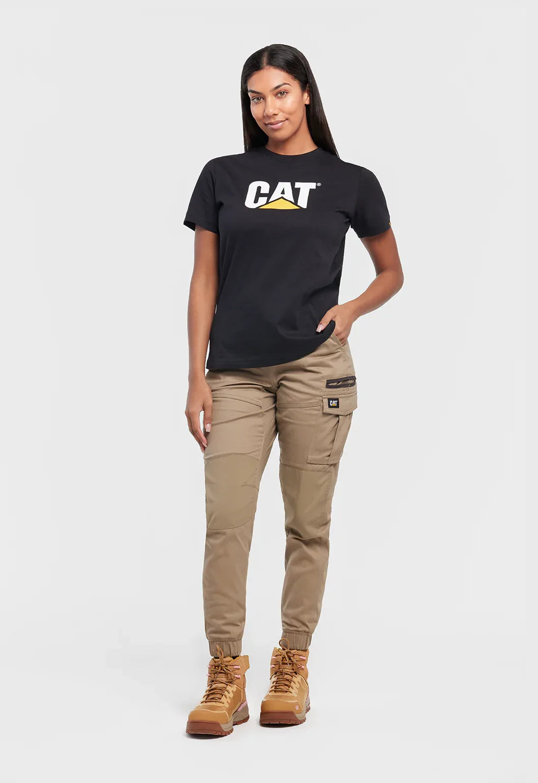 Womens Trademark Logo Tee | CAT Workwear Australia