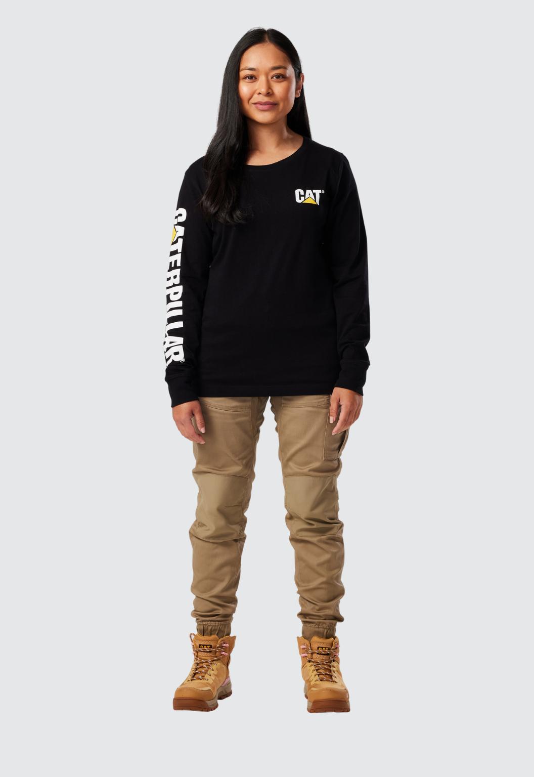 Womens LS Trademark Banner Tee