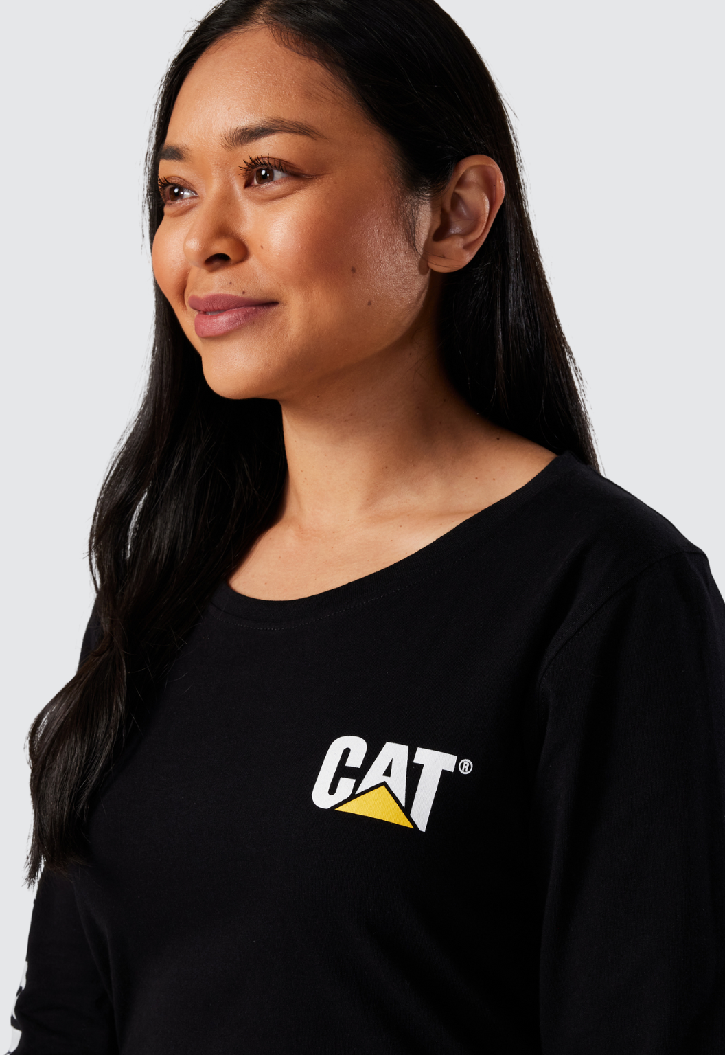 Womens LS Trademark Banner Tee