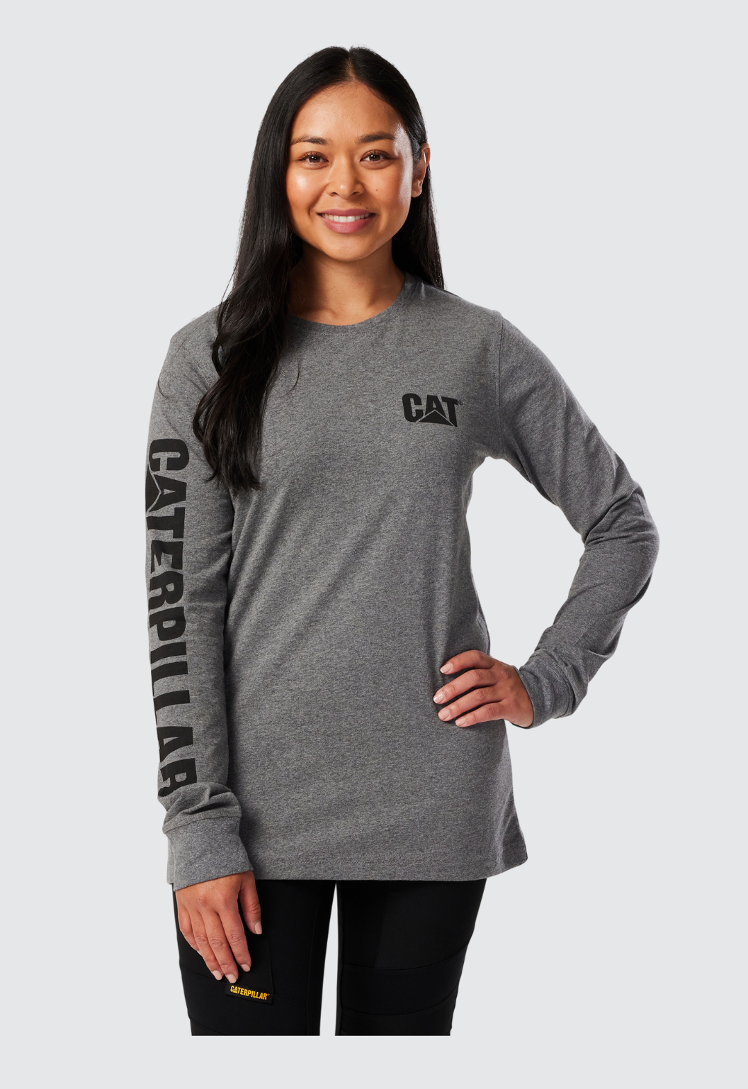 Womens LS Trademark Banner Tee