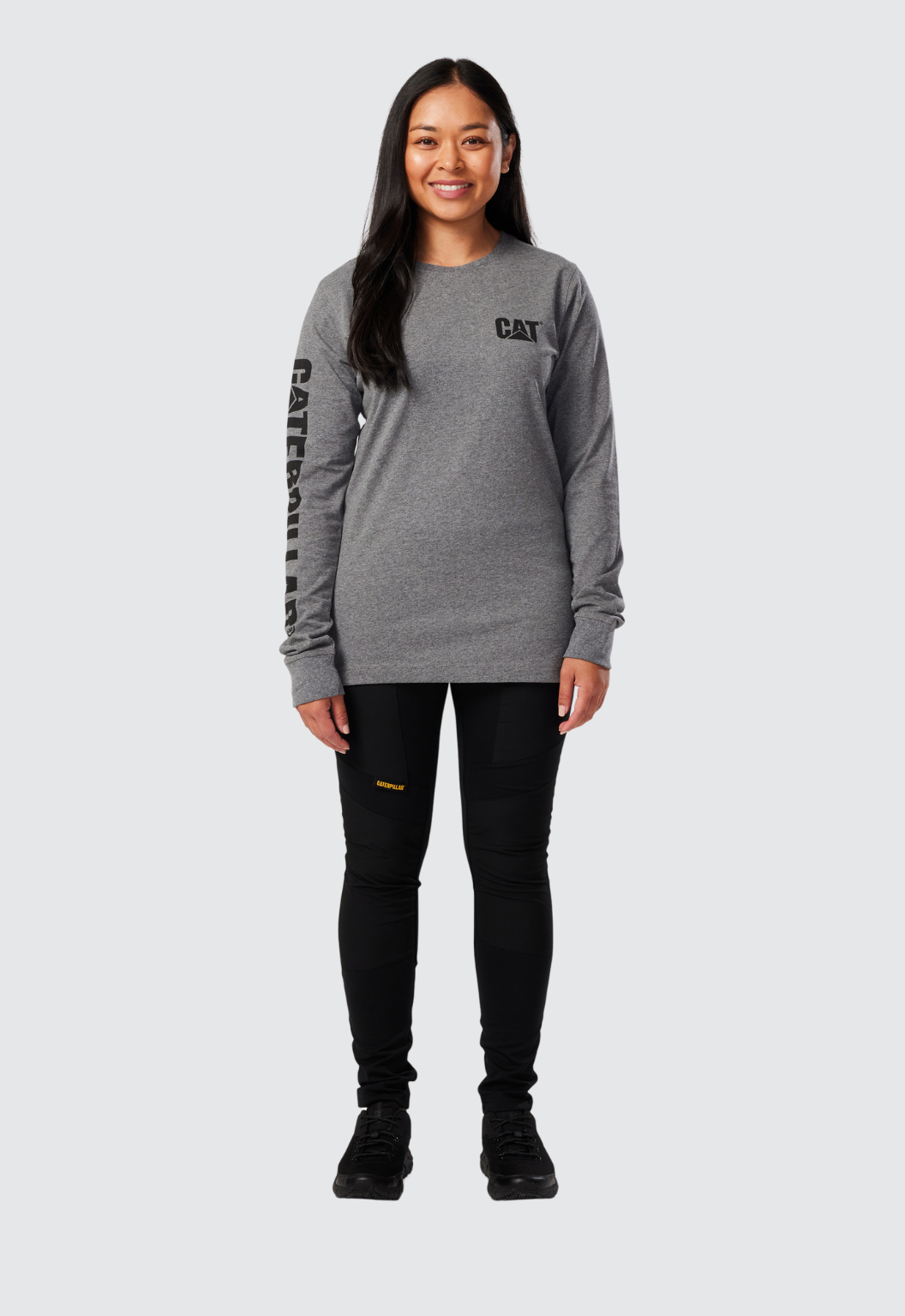 Womens LS Trademark Banner Tee