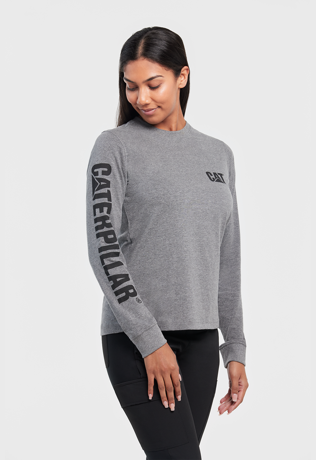 Womens LS Trademark Banner Tee