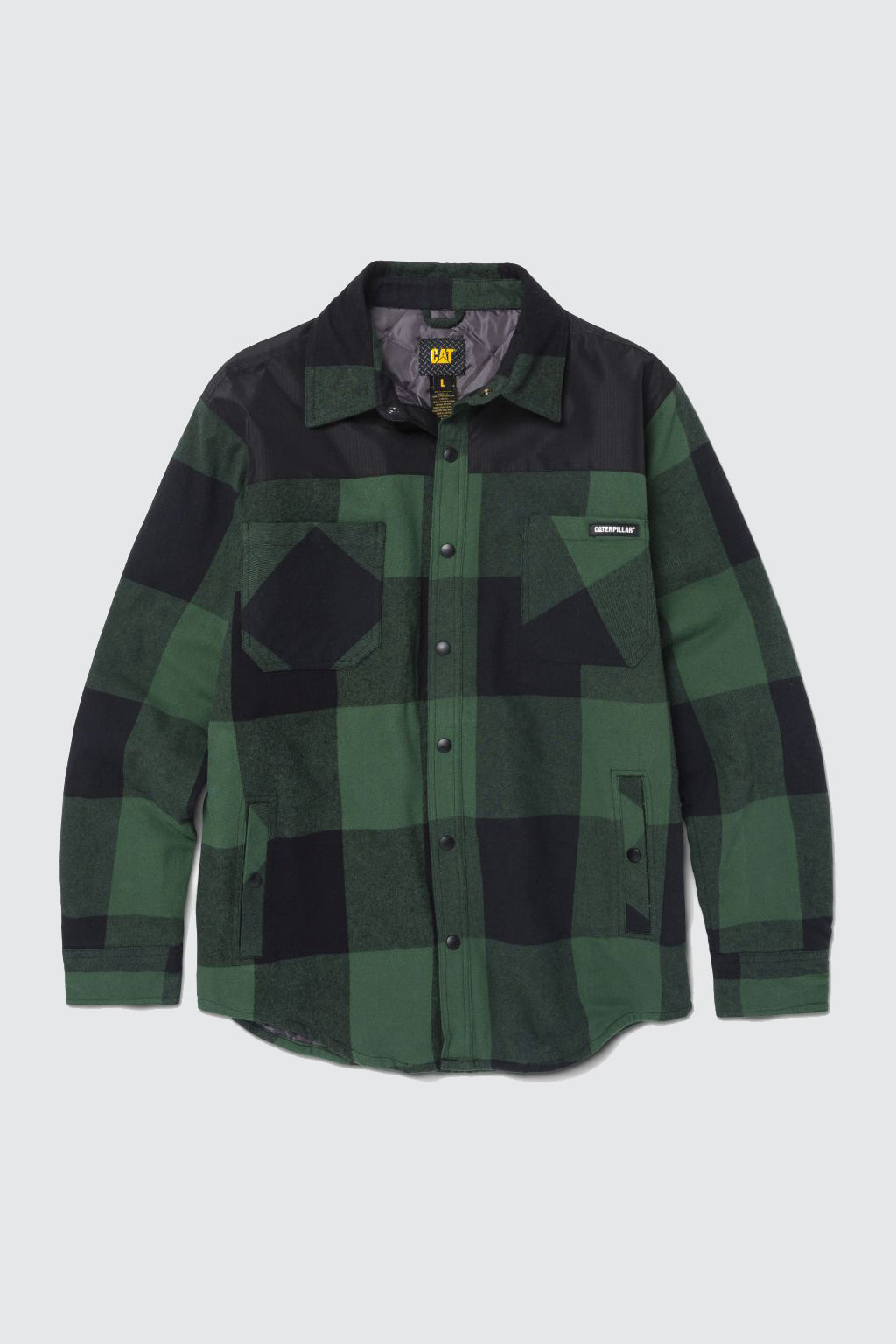 Block Check Insulated Shirt Jacket