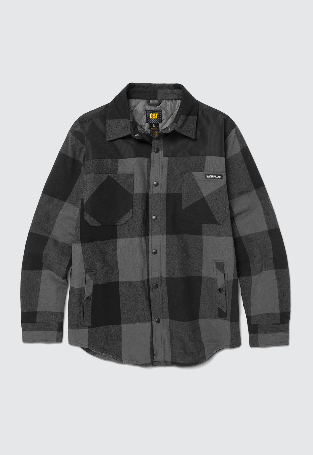 Block Check Insulated Shirt Jacket