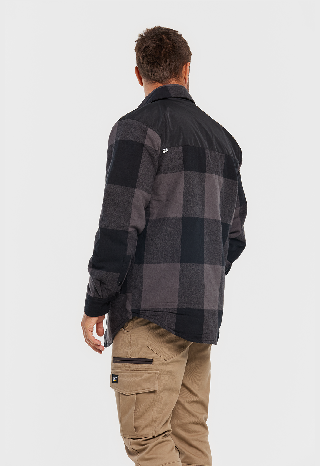Block Check Insulated Shirt Jacket
