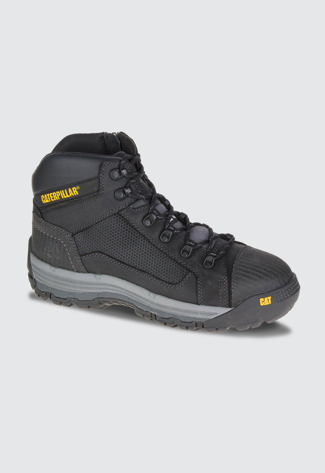 Convex Mid Zip Side Boot Black