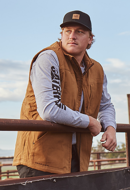 Sherpa Lined Vest - Bronze