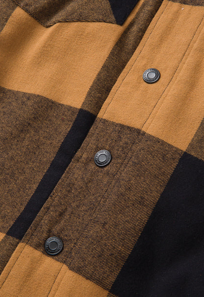 Hooded Flannel Shirt Jacket