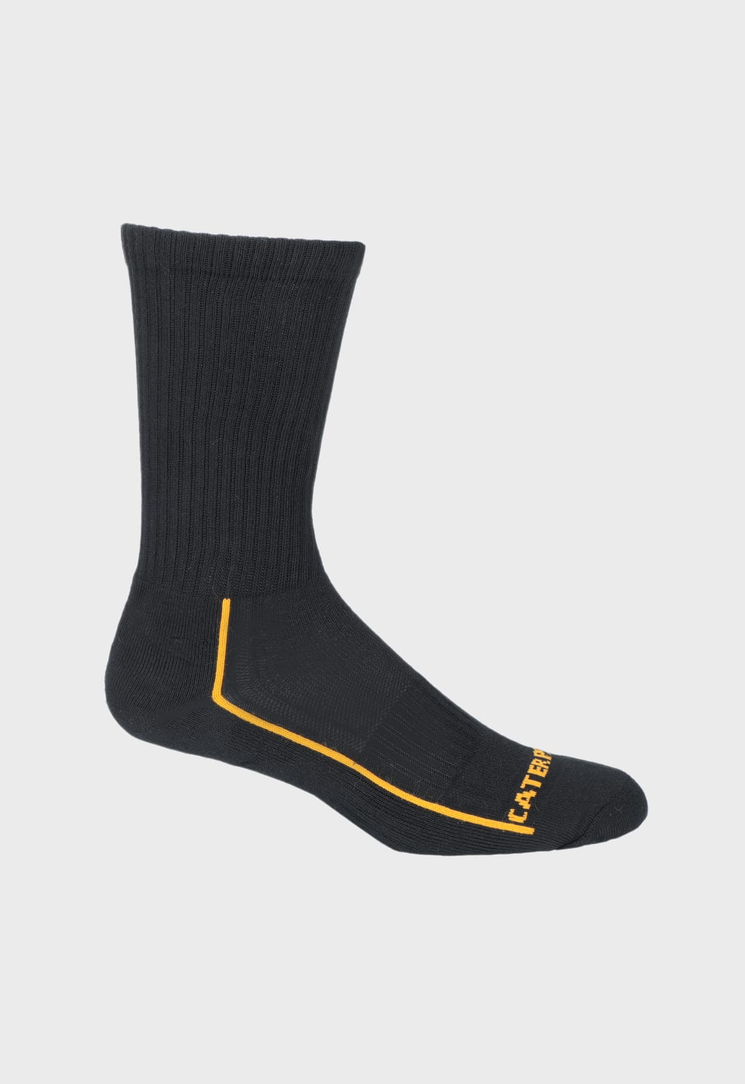 CAT 1/2 Cushion Crew Socks 10 Pack - Black/Grey