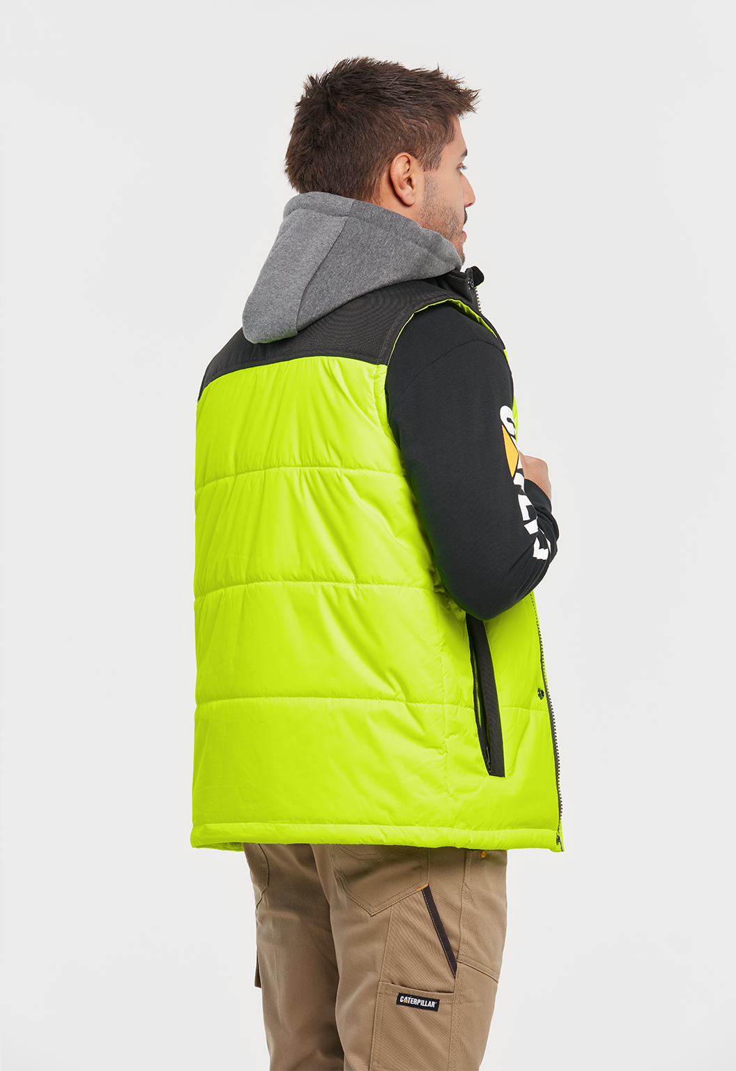 Hi-Vis Hooded Work Vest