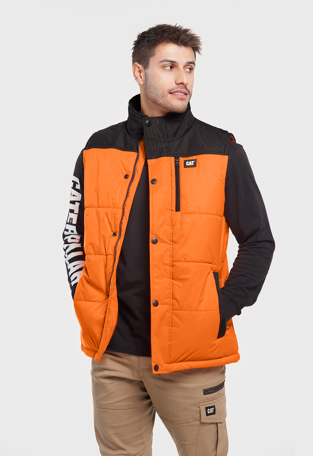 Hi-Vis Hooded Work Vest