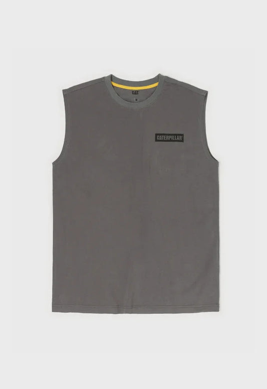 Icon Block Muscle Tee | CAT Workwear Australia