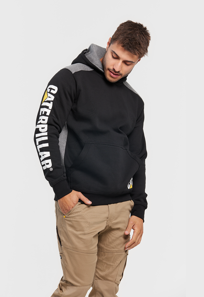 Logo Panel Hooded Sweatshirt