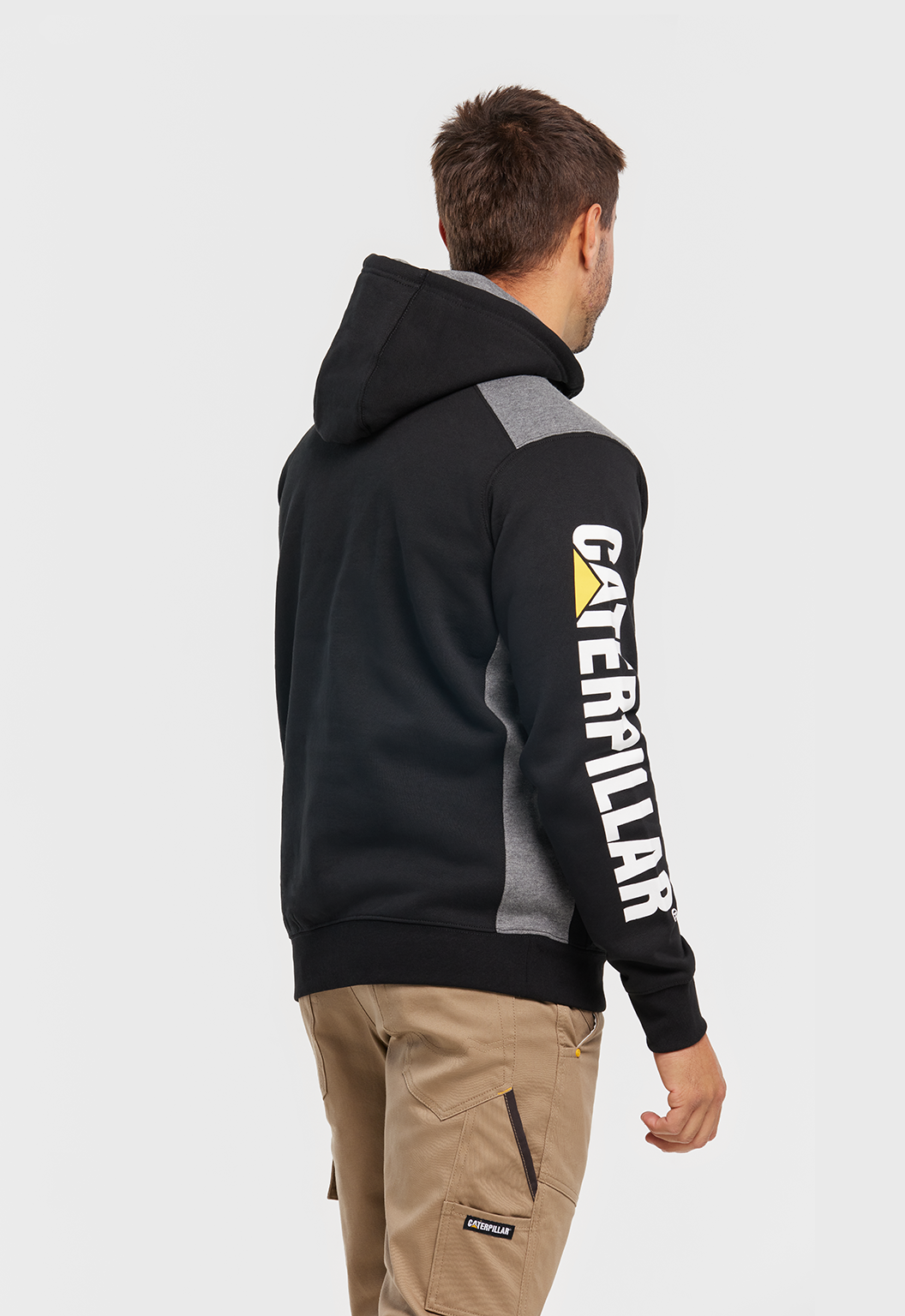 Logo Panel Hooded Sweatshirt