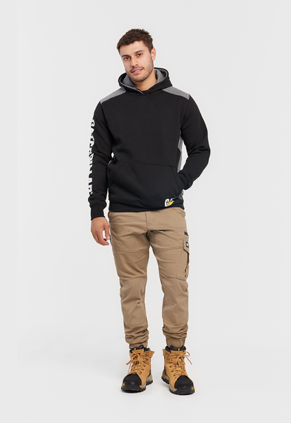 Logo Panel Hooded Sweatshirt