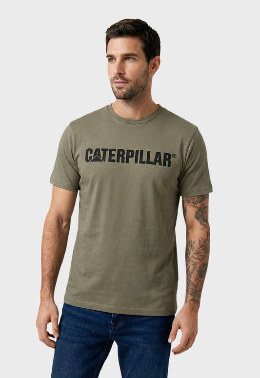 Caterpillar Logo Tee - Dusty Olive