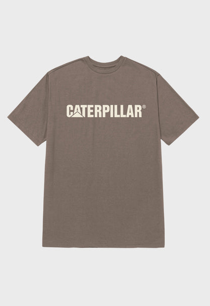 Caterpillar Logo Tee - Fossil/Vanilla