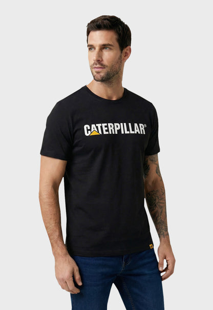 Caterpillar Logo Tee - Pitch Black TM