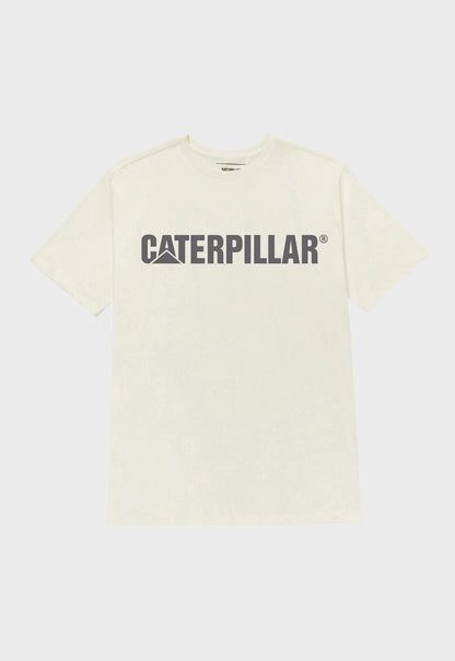 Caterpillar Logo Tee - Vanilla/Smoked Pearl