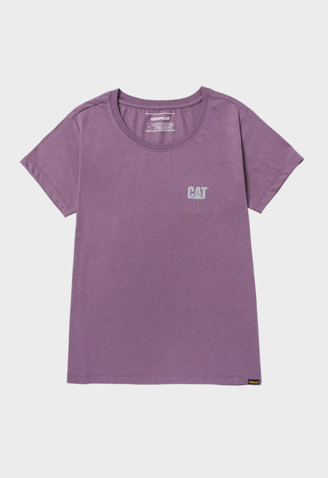 Womens CAT Logo Tee - Purple Sage/Neutral Gray