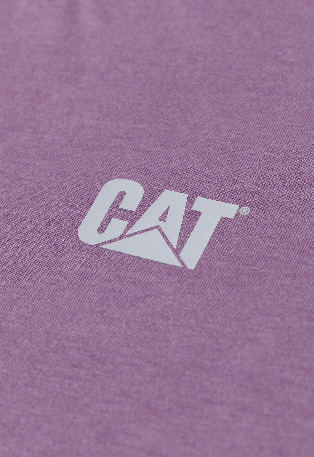 Womens CAT Logo Tee - Purple Sage/Neutral Gray
