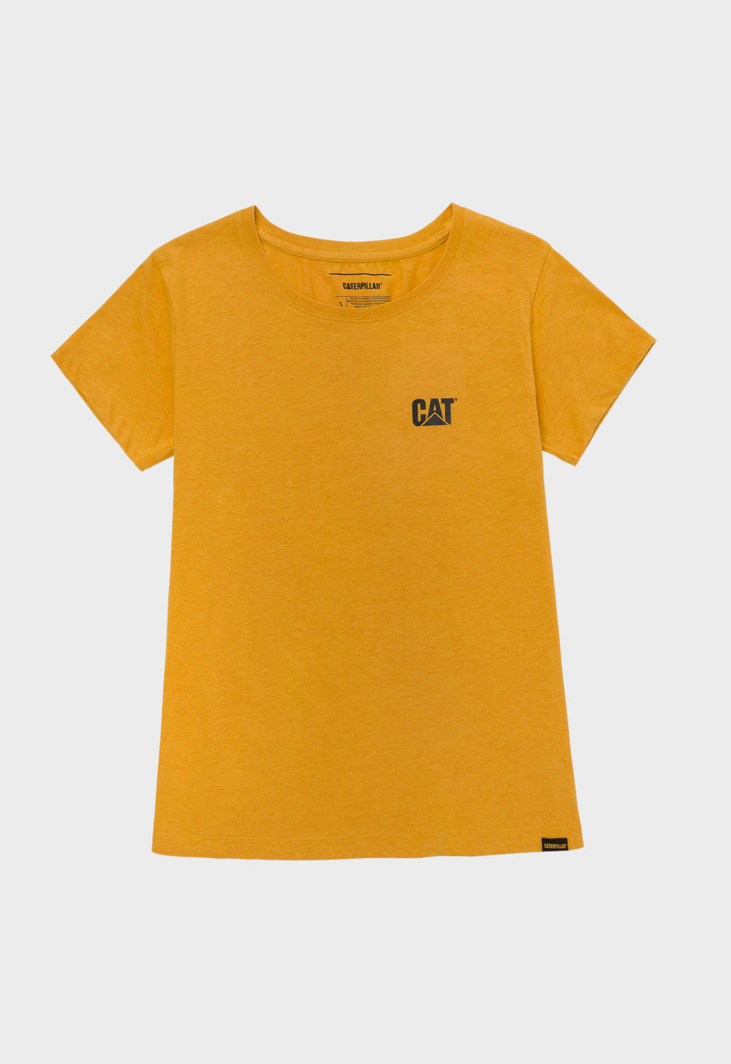 Womens CAT Logo Tee - Turmeric/Black