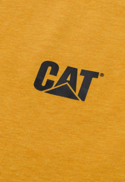 Womens CAT Logo Tee - Turmeric/Black