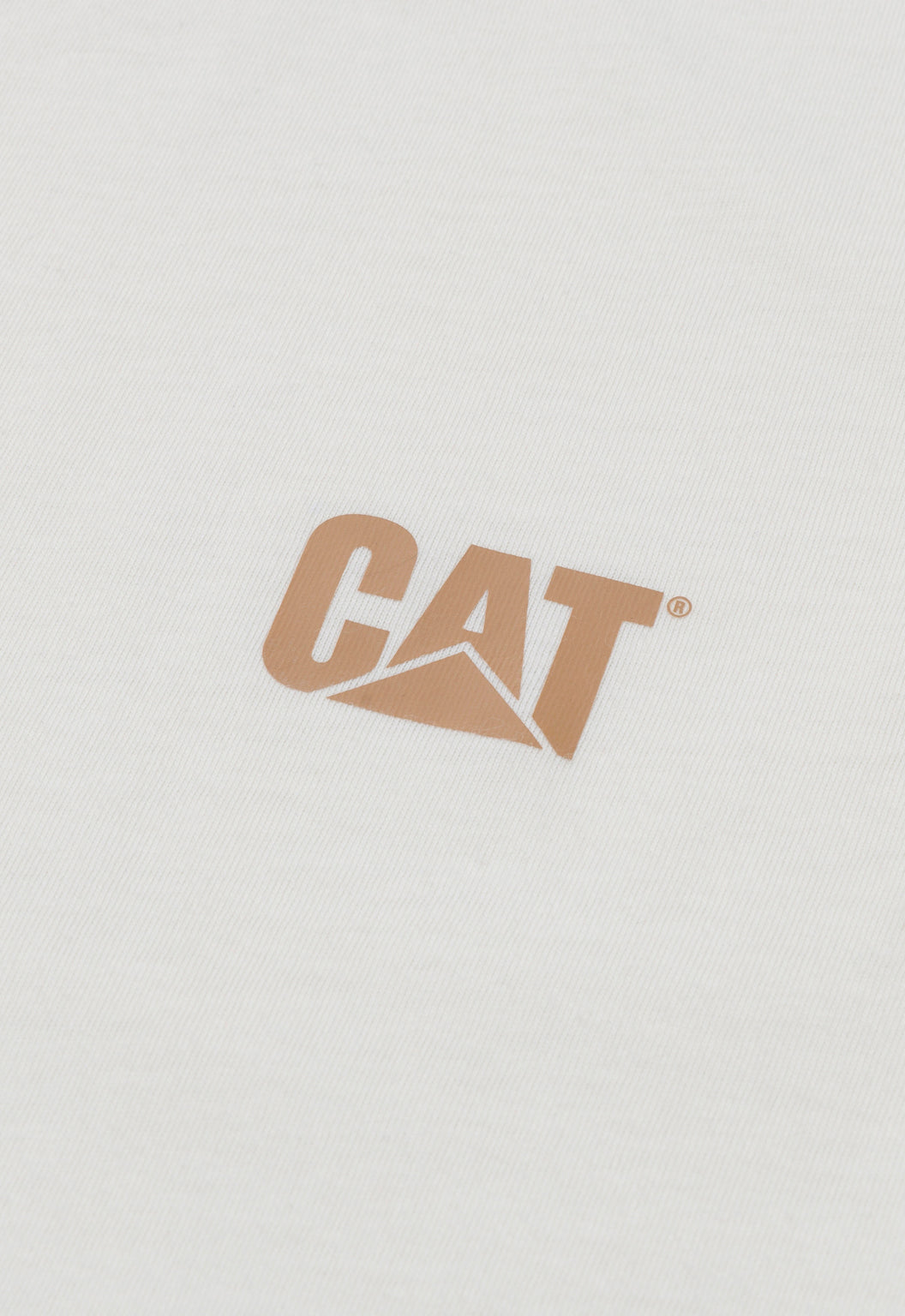 Womens CAT Logo Tee - Vanilla/Tonal