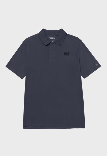 CAT Logo Pique Polo - Inkwell