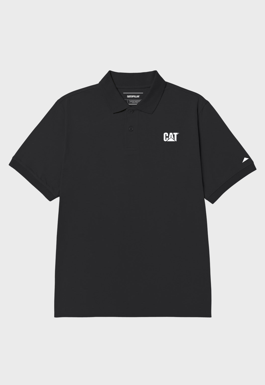 CAT Logo Jersey Polo - Pitch Black