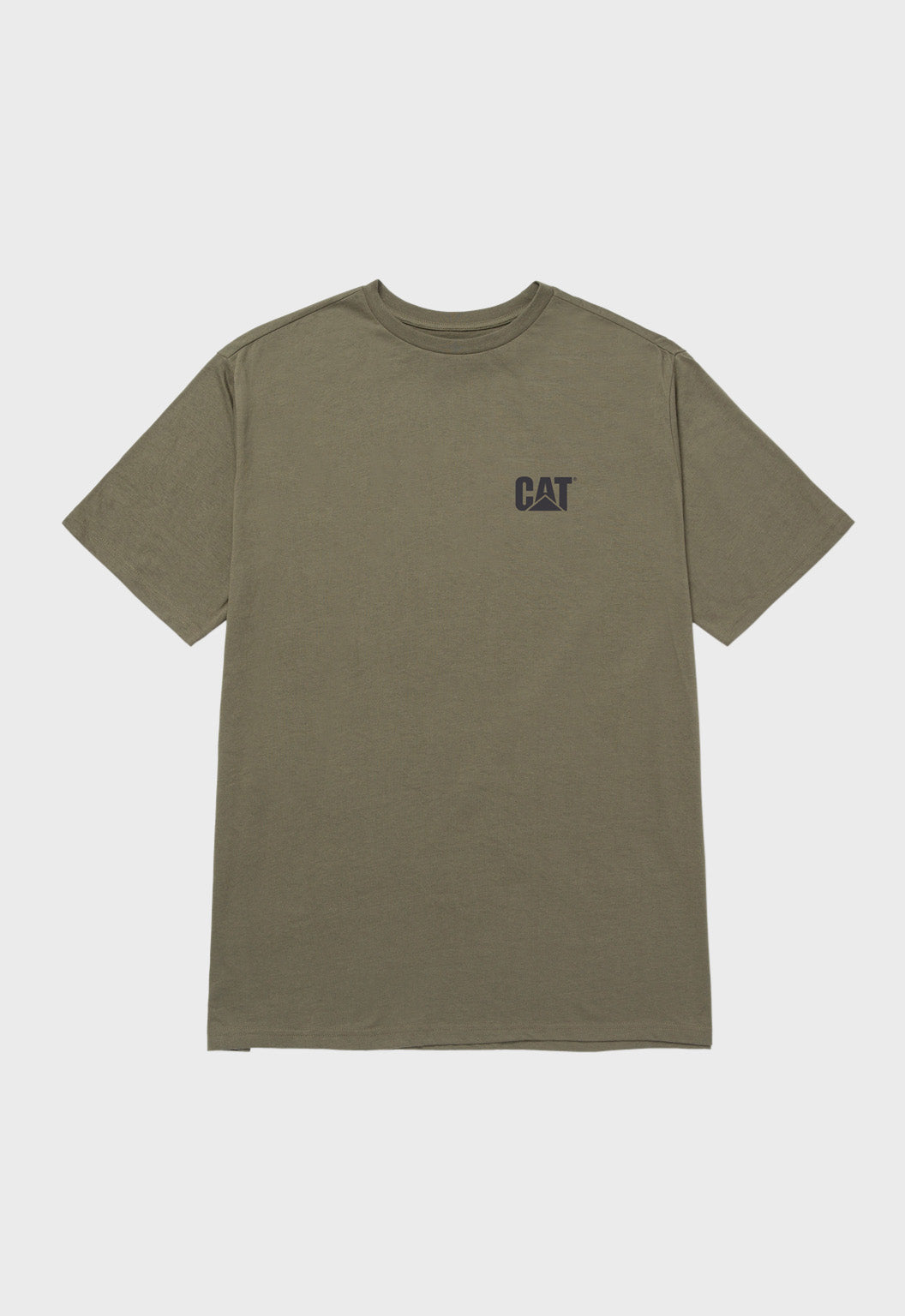CAT Small Logo Tee - Dusty Olive/Washed Black