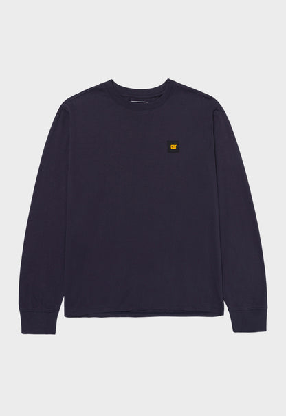 CAT Patch Long Sleeve Tee - Inkwell