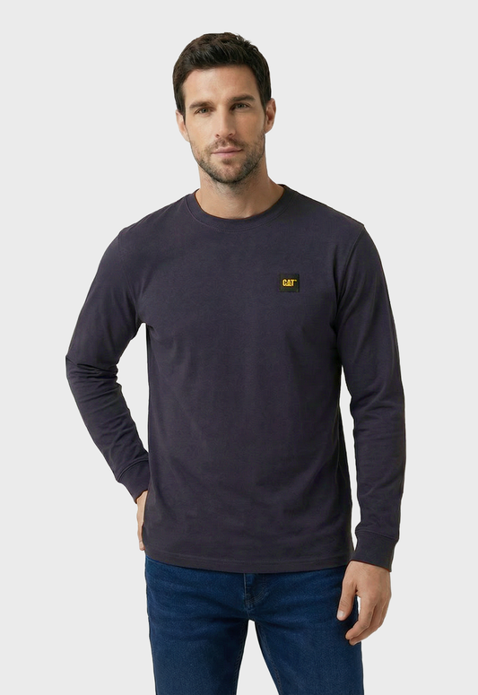 CAT Patch Long Sleeve Tee - Inkwell