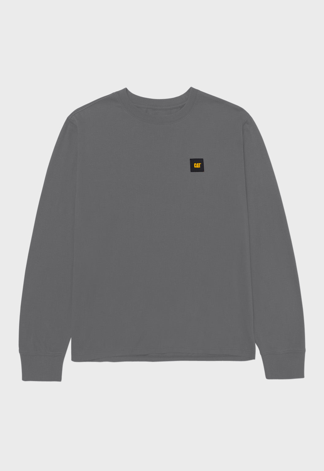 CAT Patch Long Sleeve Tee - Smoked Pearl
