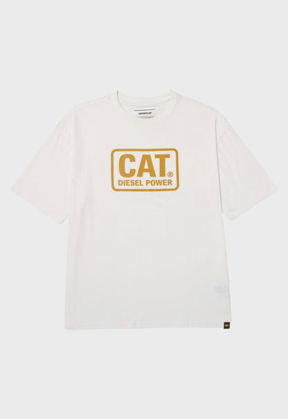 Relaxed Diesel Power Graphic Tee - Gardenia